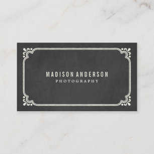 Vintage Chalkboard Business Cards