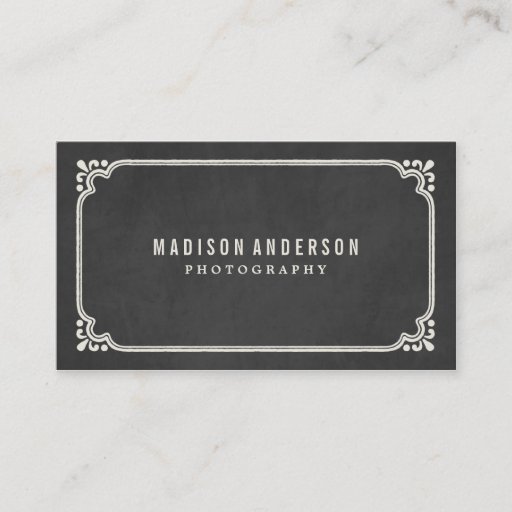Customizable Vintage Chalkboard | Business Cards