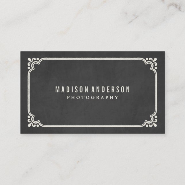 Vintage Chalkboard | Business Cards (Front)