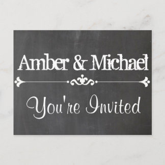 Vintage Chalkboard Custom Postcard