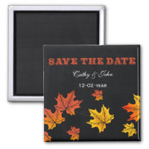 Vintage Chalkboard fall save the Date Magnet