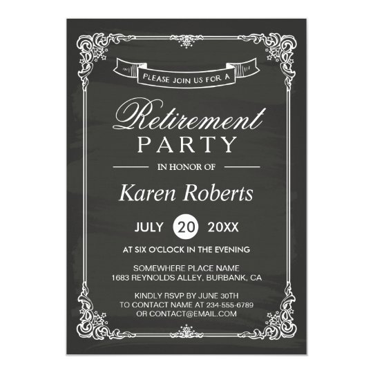 <strong>Retirement Party Invitations / Custom Designed</strong> New for ... Elegant retirement party invitation templates