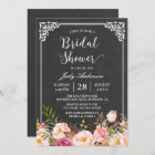 Vintage Chalkboard Frame Floral Bridal Shower