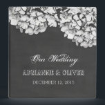 Vintage Chalkboard Hydrangeas Wedding 3 Ring Binder<br><div class="desc"></div>