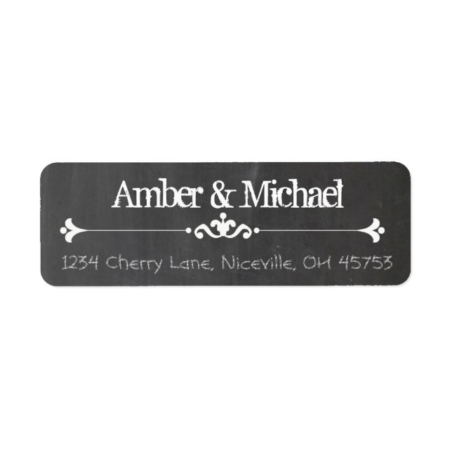 Vintage Chalkboard Label (Front)