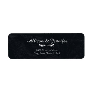 Vintage Chalkboard Return Address Label