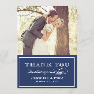 Vintage Chalkboard Thank You Card