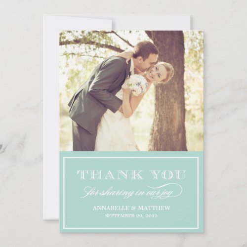 Vintage Chalkboard Thank You Card