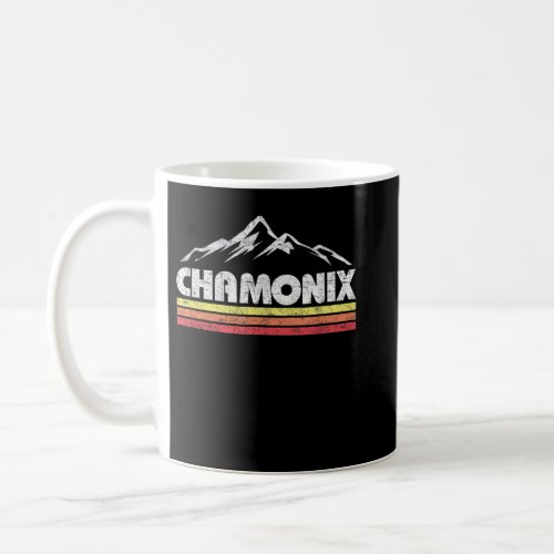 Vintage Chamonix Retro Mountain Bike Skiing Coffee Mug