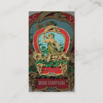 Vintage Champagne Business Card by sagart1952 at Zazzle