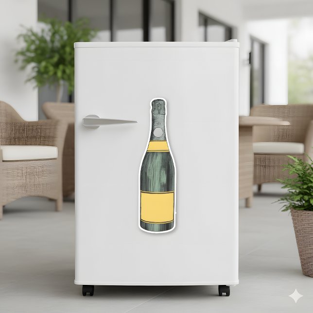 Vintage Champagne Pop Sticker (Creator Uploaded)