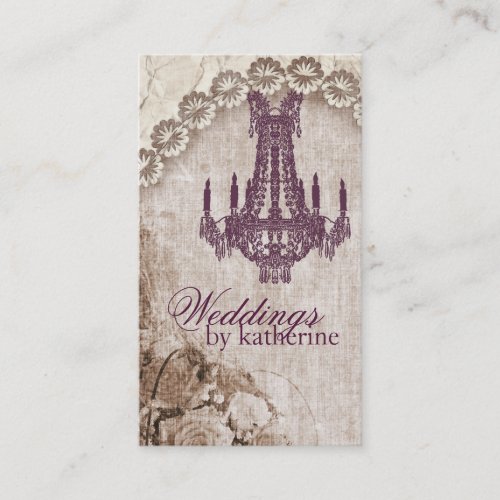 Vintage Chandelier Business Card