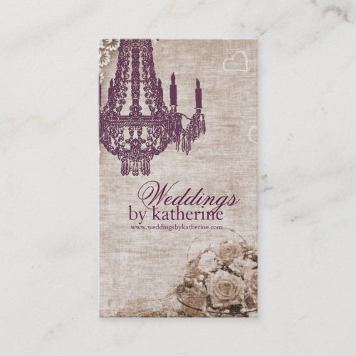 Vintage Chandelier Business Card