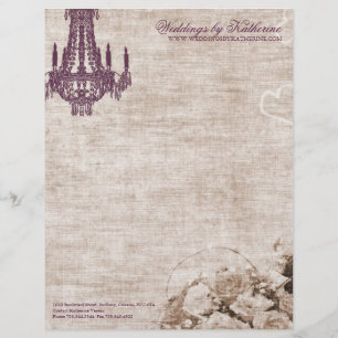 Vintage Chandelier Letterhead