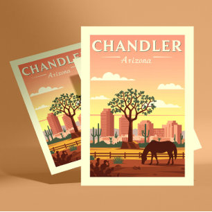 Vintage Chandler Arizona Postcard