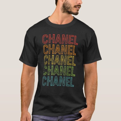 Vintage Chanel First Name Design Gift Gift Men Wo T_Shirt