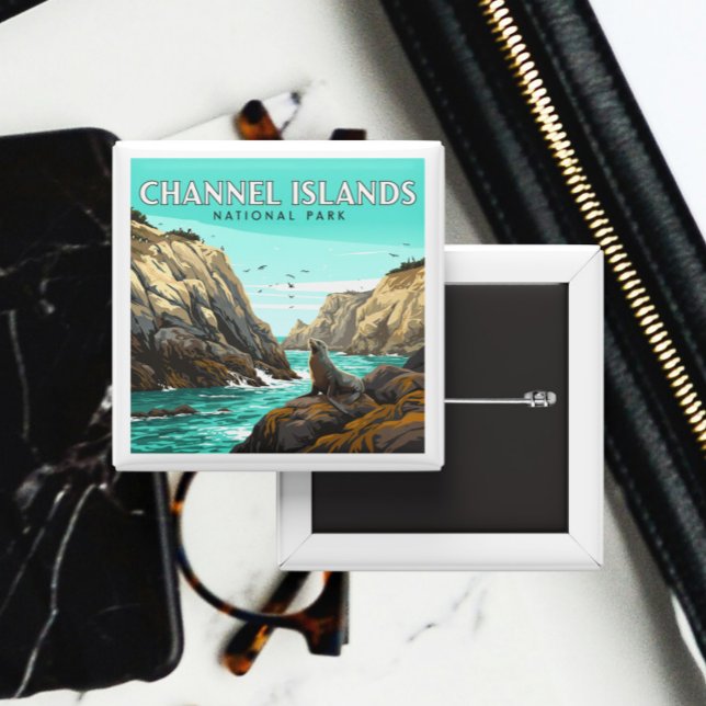 Vintage Channel Islands National Park Button (Creator Uploaded)