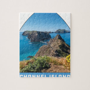vintage Channel Islands National Park California Jigsaw Puzzle