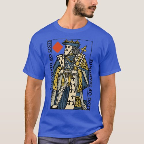 Vintage Character of Playing d King of Diamonds T_Shirt