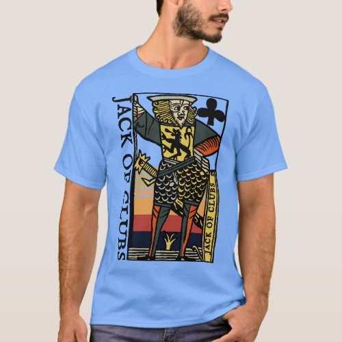 Vintage Character of Playing d of Clubs T_Shirt
