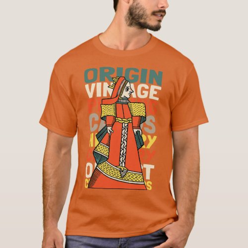 Vintage Character of Playing d of ds T_Shirt