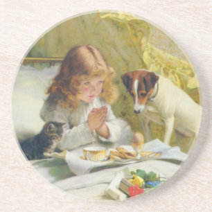 Vintage Charles Burton Barber Suspense Coaster