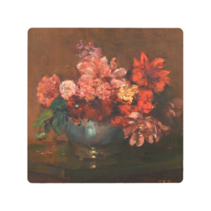 Vintage Charles Ethan Porter Still Life with Dahli Metal Print