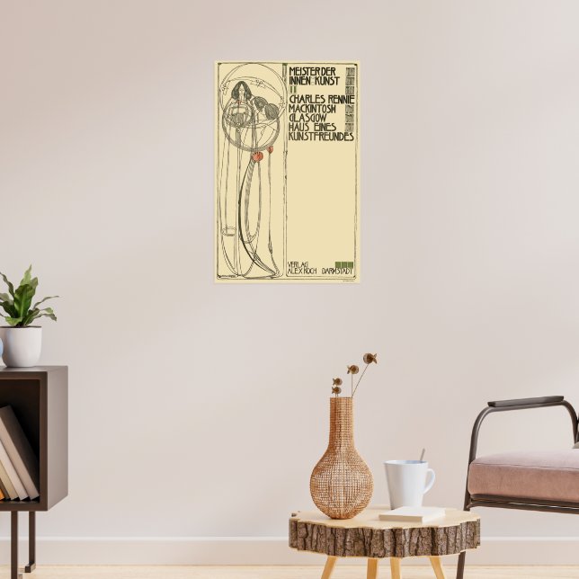 Vintage Charles Rennie Mackintosh Template Poster | Zazzle