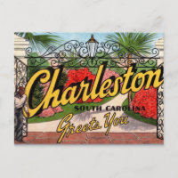 Vintage Charleston SC Postcard