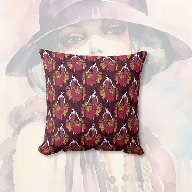 Vintage Charleston Style Throw Pillow (Creator Uploaded)