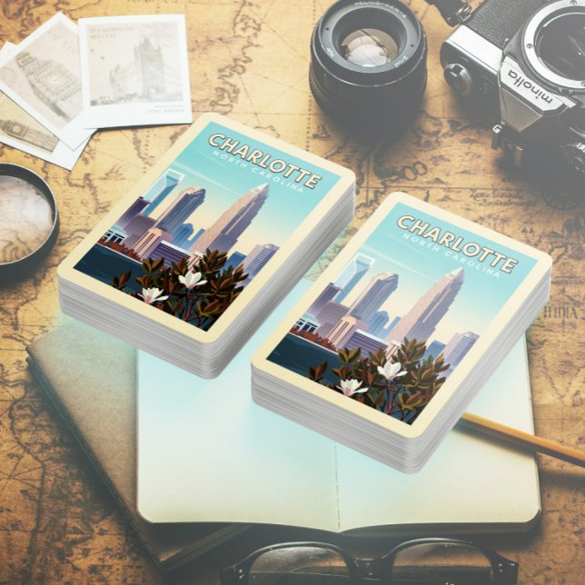 Vintage Charlotte North Carolina Poker Cards (Creator Uploaded)