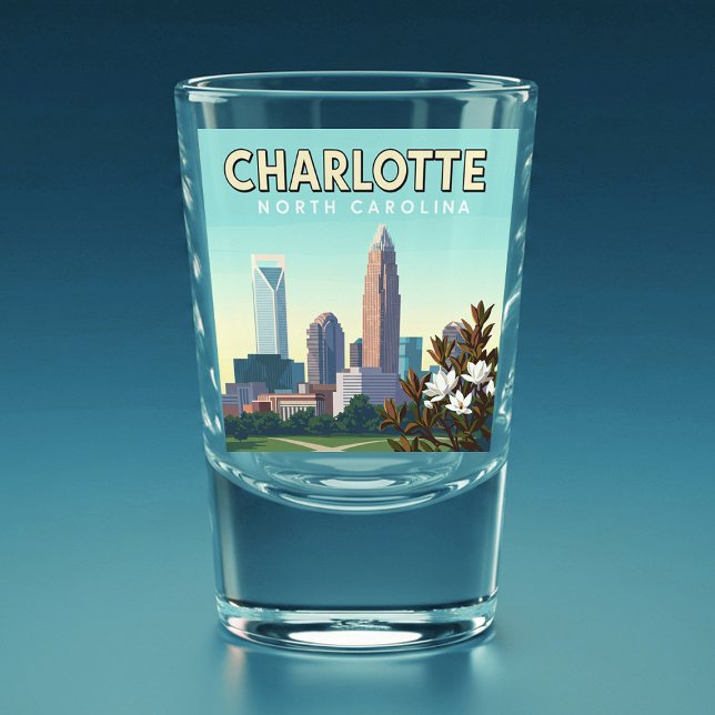  Vintage Charlotte North Carolina Shot Glass (Creator Uploaded)