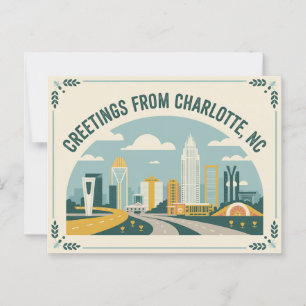 Vintage Charlotte Postcard Greetings from