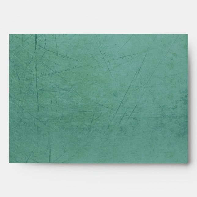 Vintage Charm Chocolate Blue A7 Envelope (Front)