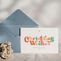 Vintage Charm Colorful Merry Christmas