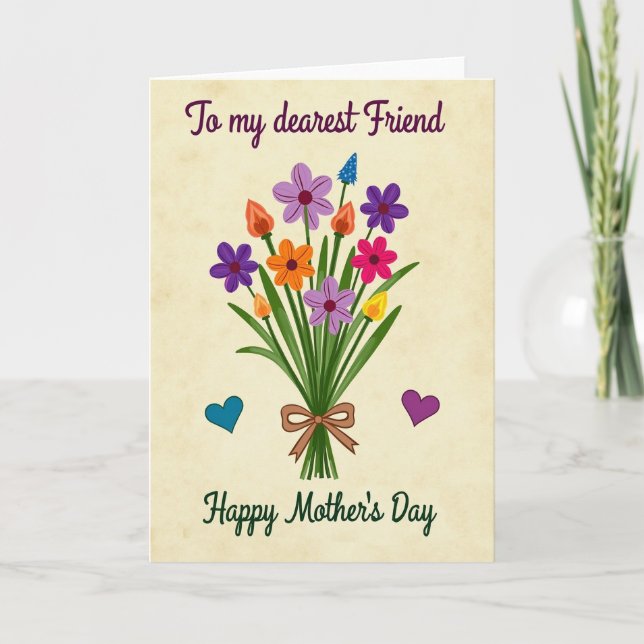 Vintage Charm Mothers Day Card (Front)