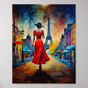 Vintage charm of Paris Value Poster Paper (Matte)