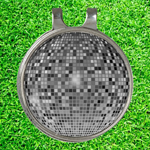 Vintage Charm - Retro Disco Ball Golf Hat Clip