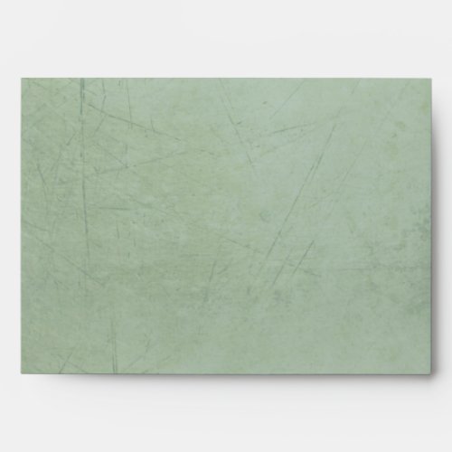 Vintage Charm Simple Sage Green Custom A7 Envelope