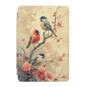 Vintage Charming Birds in Blossom iPad Mini Cover