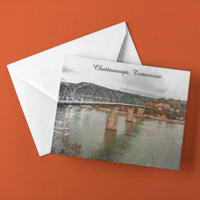Vintage Chattanooga, Tennessee Walnut Bridge Postcard (Vintage Chattanooga, Tennessee Walnut Bridge Postcard)