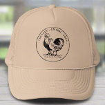 Vintage Check Eggs Farmhouse Rustic Vintage  Trucker Hat<br><div class="desc">Embrace a vintage rustic look with this custom trucker hat,  perfect for your organic eggs farm business. Featuring a timeless design that reflects the quality and tradition of your farm,  this hat is ideal for promoting your brand at farmers' markets,  events,  and everyday wear.</div>