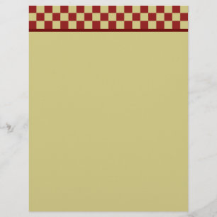 Vintage Checkerboard Letterhead