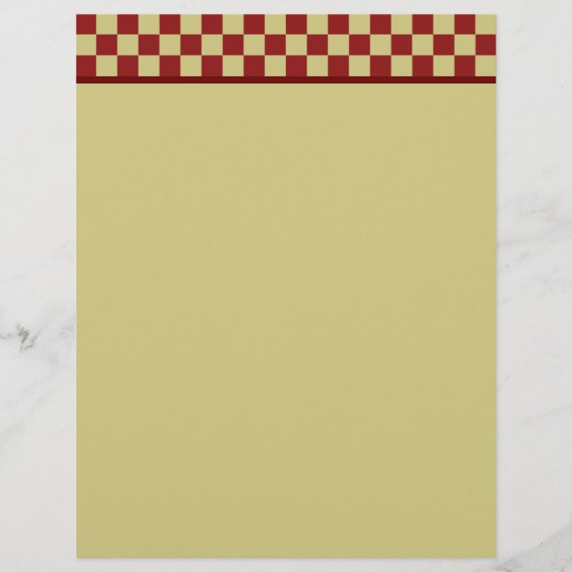 Vintage Checkerboard Letterhead (Front)
