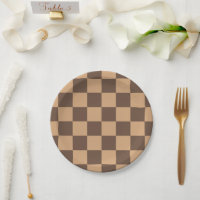 Vintage Checkered in Warm Browns