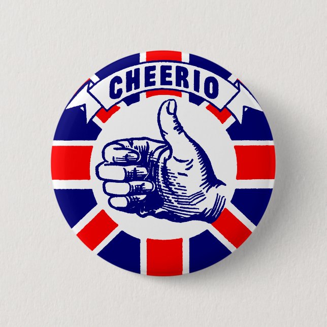 Vintage Cheerio Pinback Button (Front)