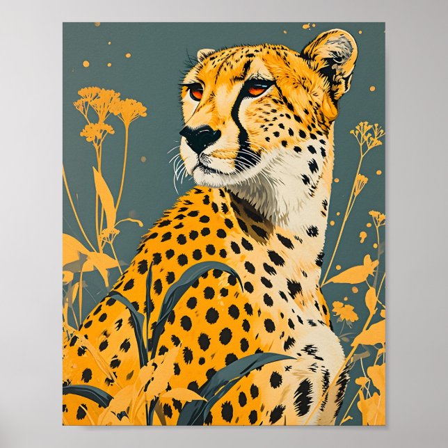 Vintage Cheetah  Poster (Front)