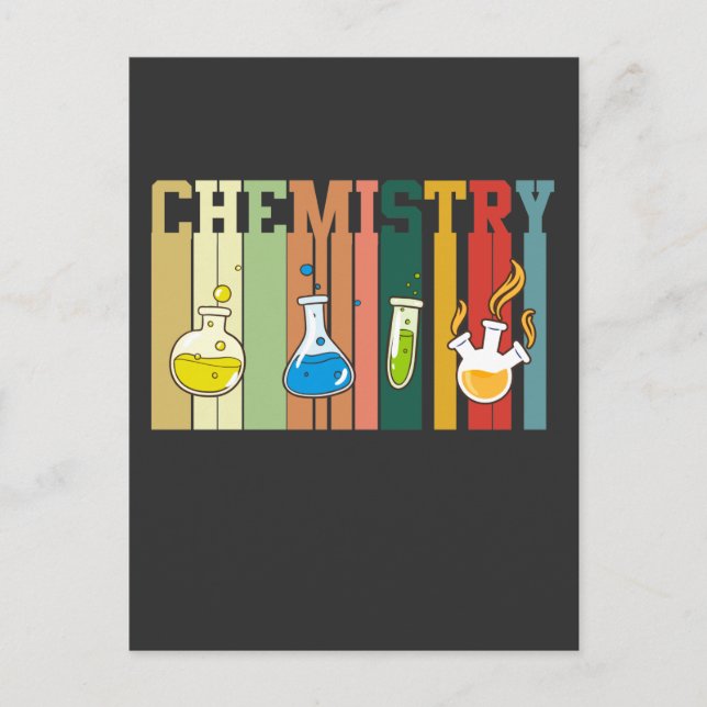 Vintage Chemistry Science Teacher Student Chemist Postcard (Front)