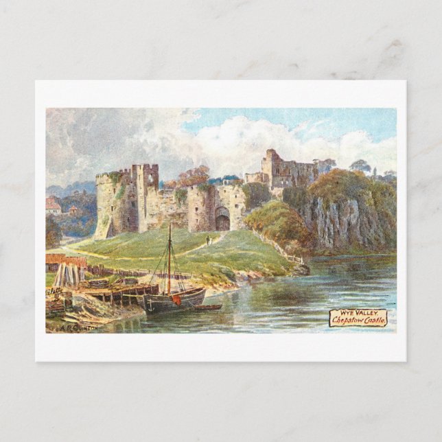 Vintage Chepstow Castle Postcard (Front)