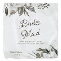 Vintage Cherish Bridesmaid Quote Handkerchief